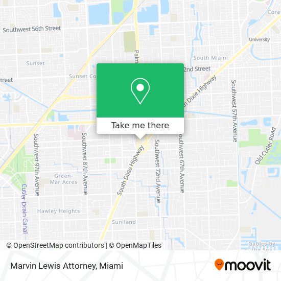 Mapa de Marvin Lewis Attorney