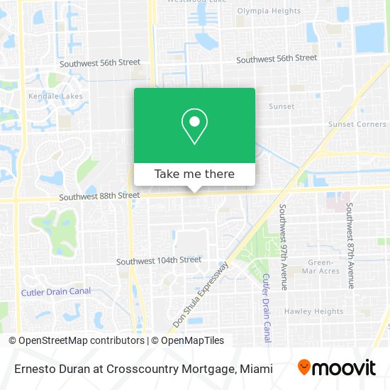 Ernesto Duran at Crosscountry Mortgage map