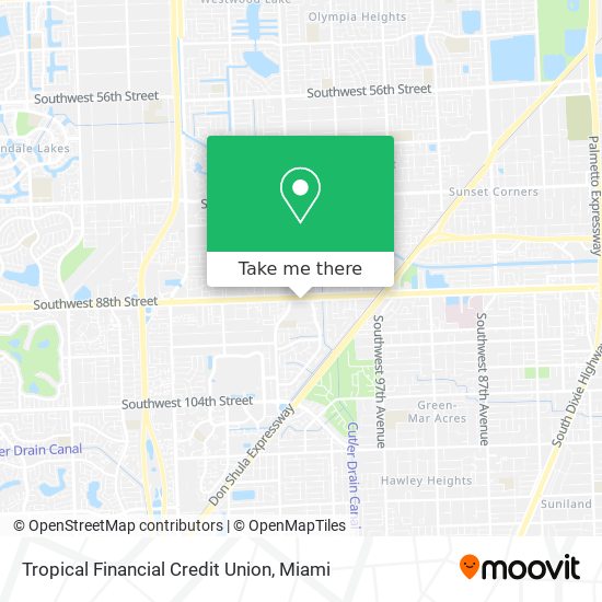 Tropical Financial Credit Union map