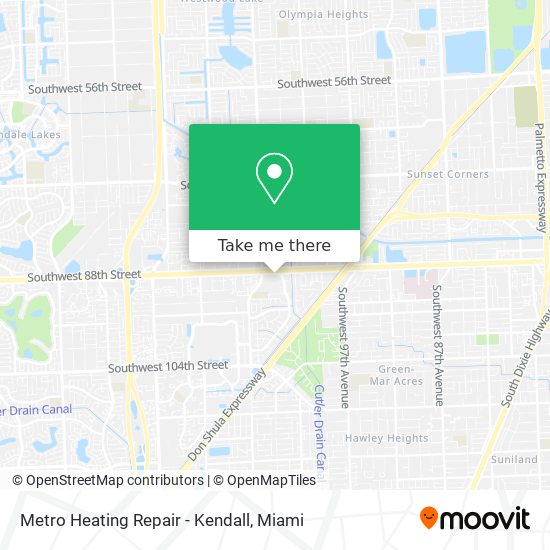 Metro Heating Repair - Kendall map