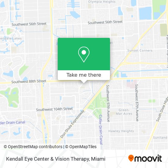 Mapa de Kendall Eye Center & Vision Therapy