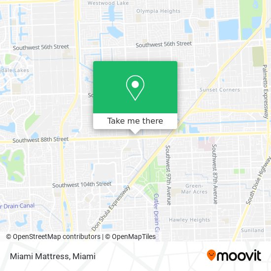 Miami Mattress map