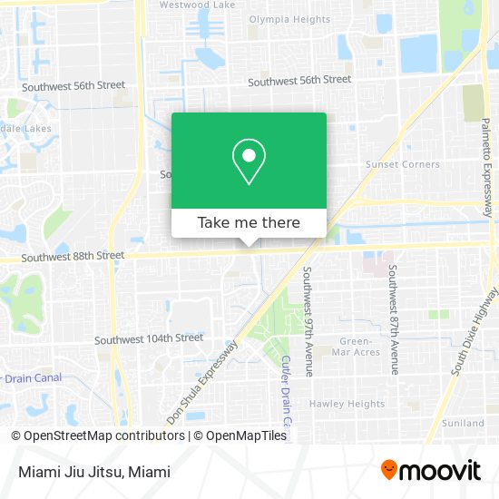 Mapa de Miami Jiu Jitsu