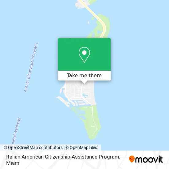 Italian American Citizenship Assistance Program map