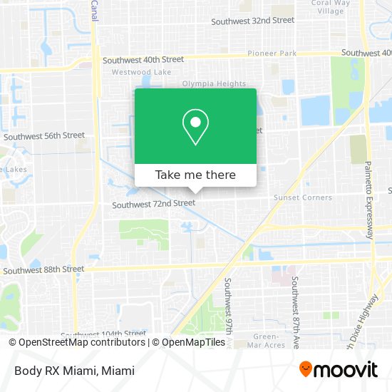 Body RX Miami map