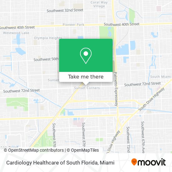 Mapa de Cardiology Healthcare of South Florida