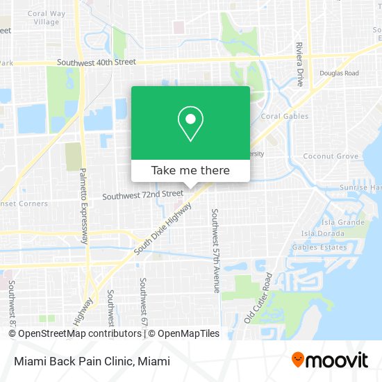 Mapa de Miami Back Pain Clinic