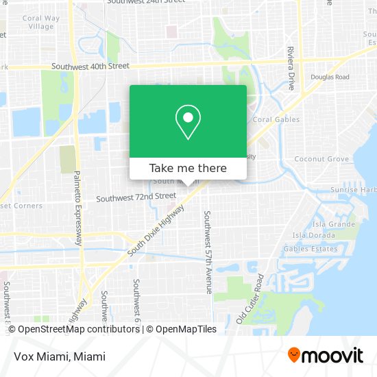 Mapa de Vox Miami