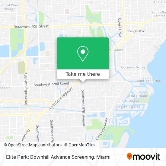 Elite Perk: Downhill Advance Screening map