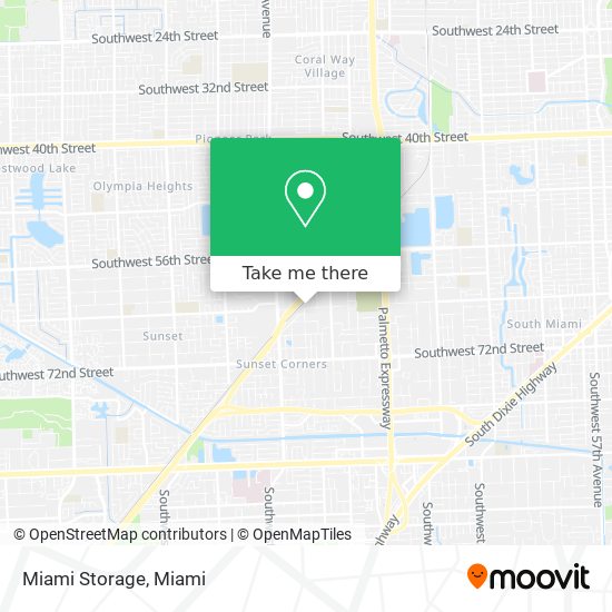 Mapa de Miami Storage