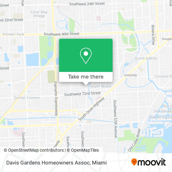 Davis Gardens Homeowners Assoc map