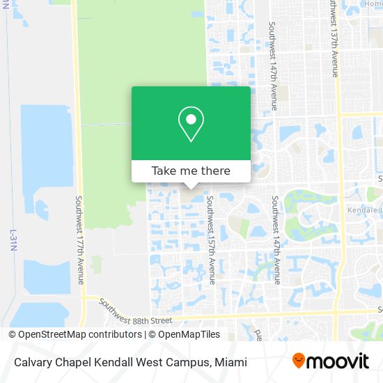 Calvary Chapel Kendall West Campus map