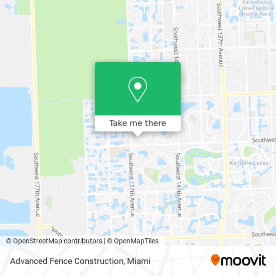 Advanced Fence Construction map