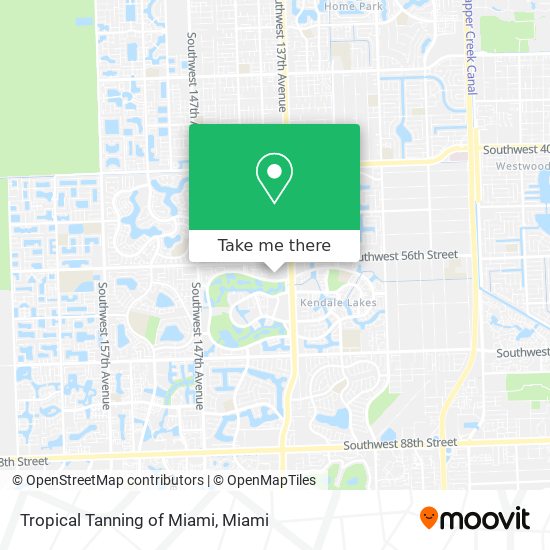 Tropical Tanning of Miami map