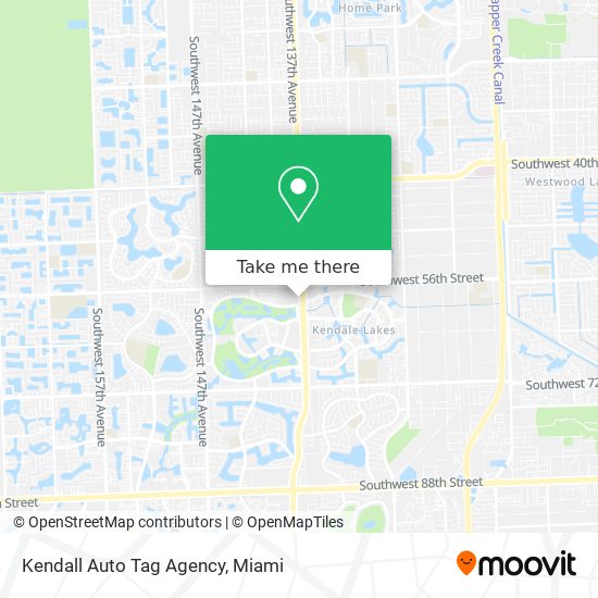 Kendall Auto Tag Agency map