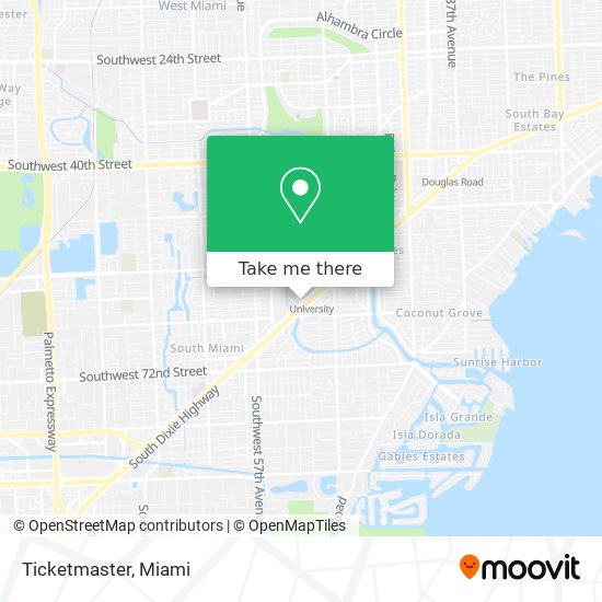 Ticketmaster map