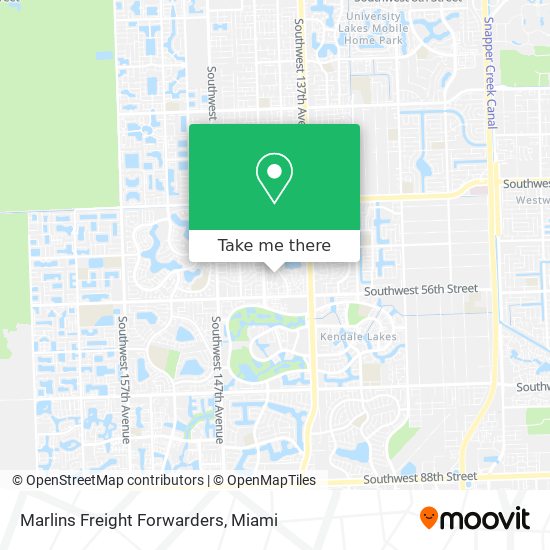 Marlins Freight Forwarders map