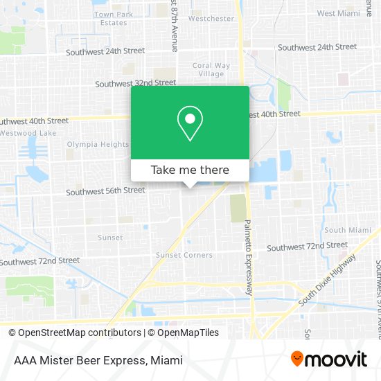 AAA Mister Beer Express map