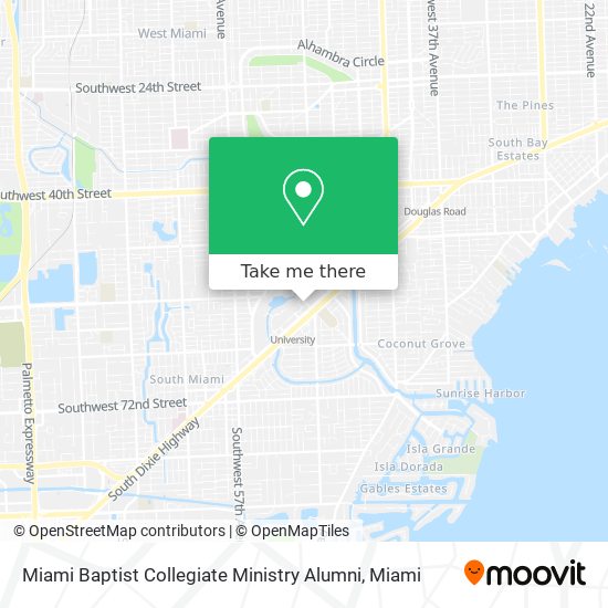 Miami Baptist Collegiate Ministry Alumni map