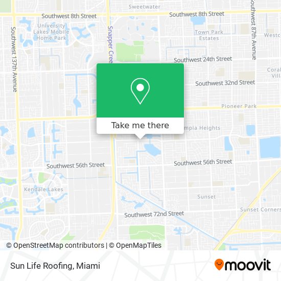 Sun Life Roofing map