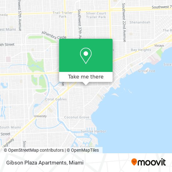 Mapa de Gibson Plaza Apartments