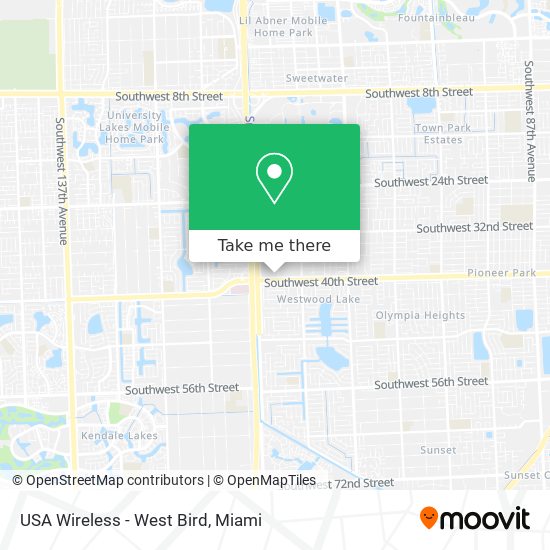 USA Wireless - West Bird map