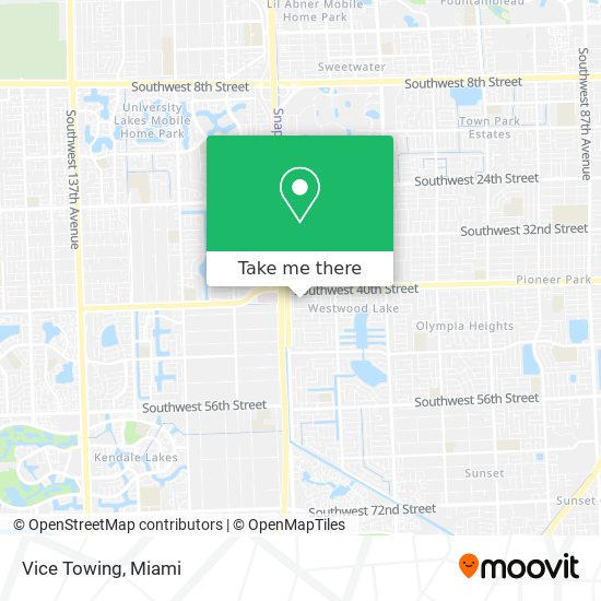 Vice Towing map