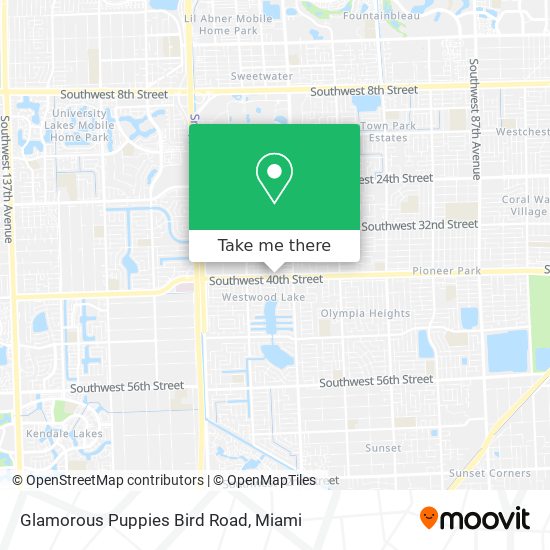 Mapa de Glamorous Puppies Bird Road