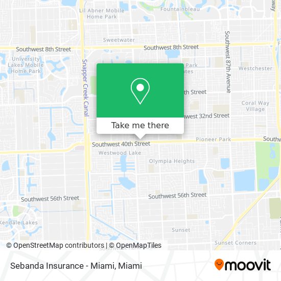 Sebanda Insurance - Miami map