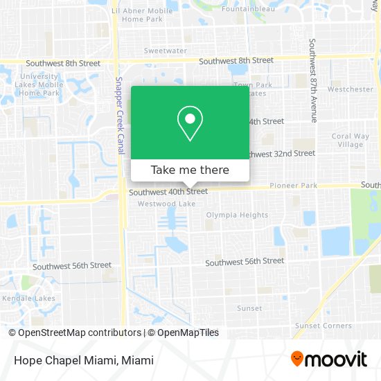 Mapa de Hope Chapel Miami