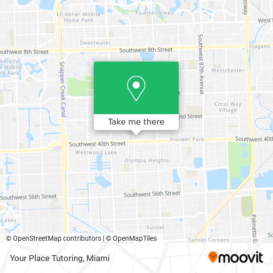 Your Place Tutoring map