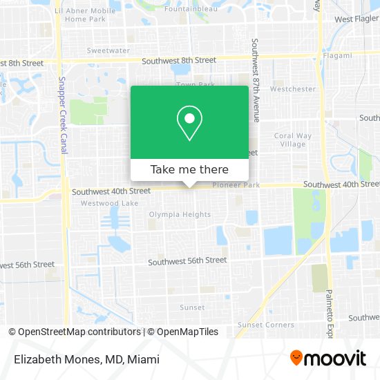 Mapa de Elizabeth Mones, MD