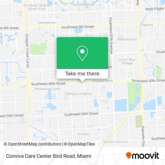 Mapa de Conviva Care Center Bird Road