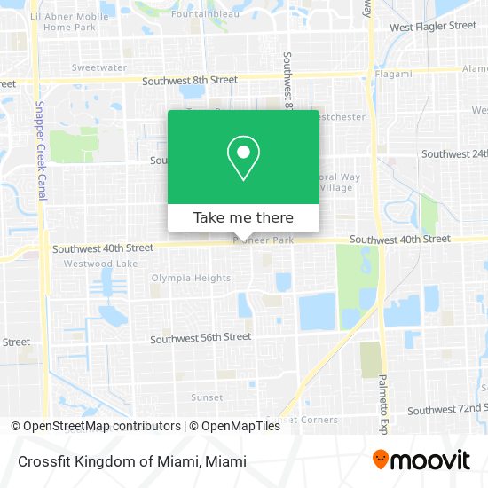 Crossfit Kingdom of Miami map