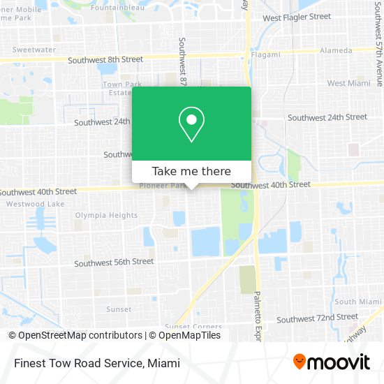Mapa de Finest Tow Road Service