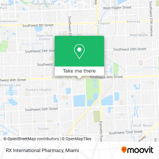 Mapa de RX International Pharmacy