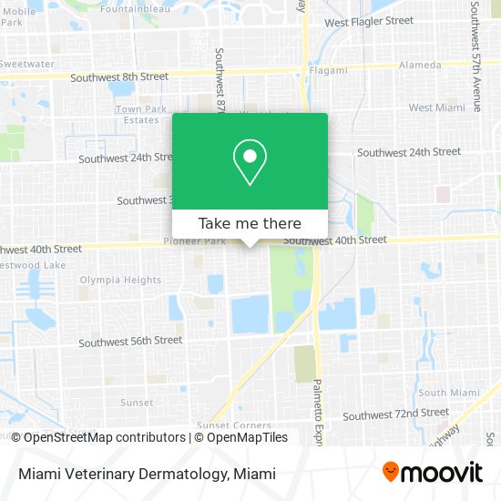 Miami Veterinary Dermatology map