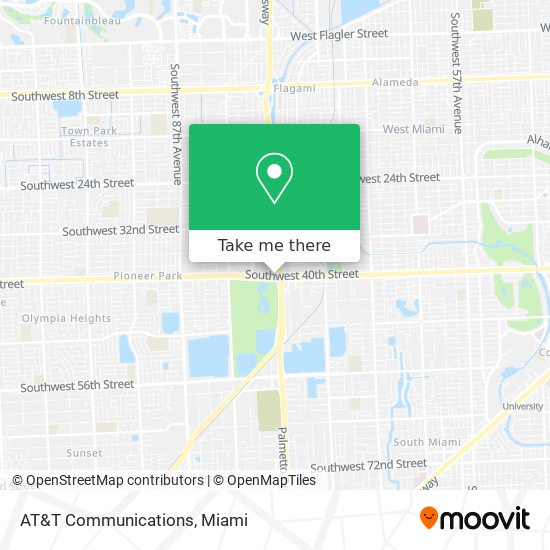 Mapa de AT&T Communications