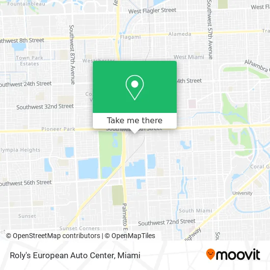 Roly's European Auto Center map