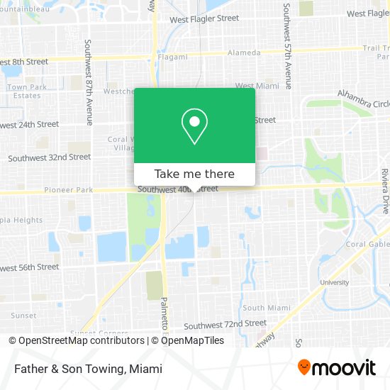 Father & Son Towing map