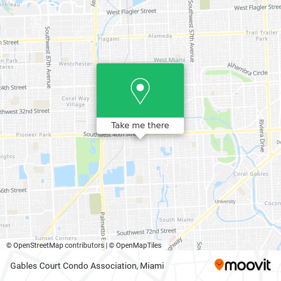 Gables Court Condo Association map