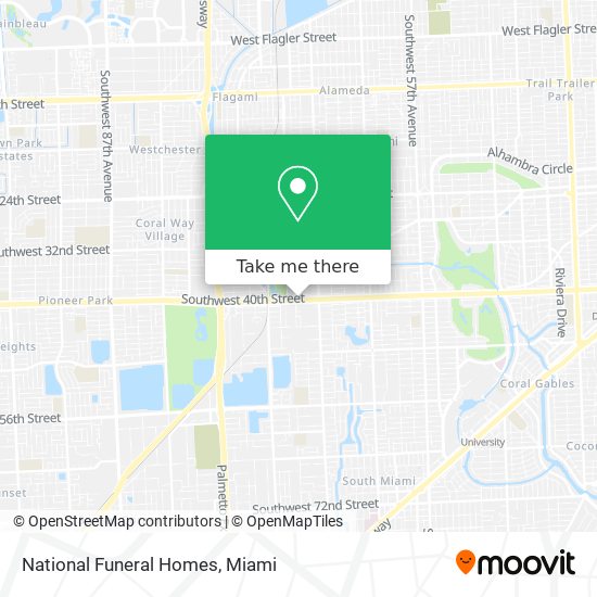 Mapa de National Funeral Homes