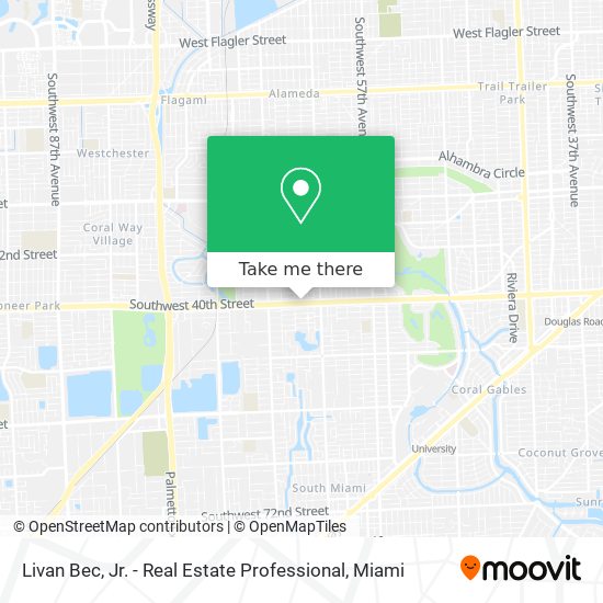 Livan Bec, Jr. - Real Estate Professional map