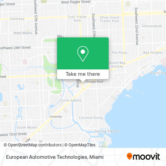 Mapa de European Automotive Technologies