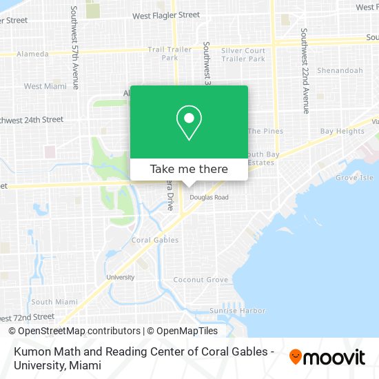 Mapa de Kumon Math and Reading Center of Coral Gables - University