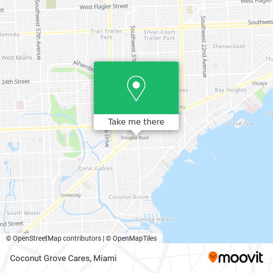 Coconut Grove Cares map