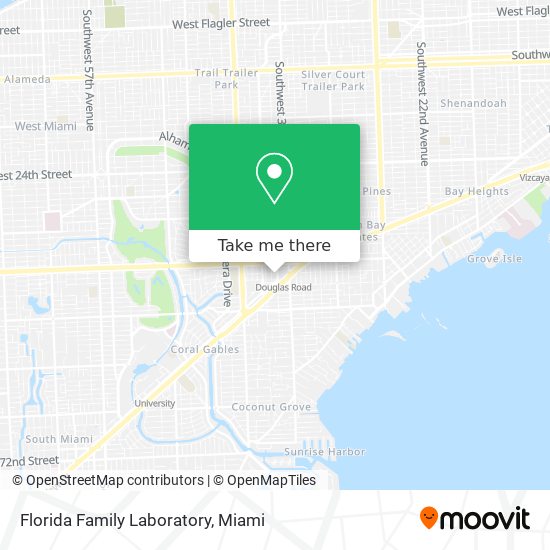 Florida Family Laboratory map