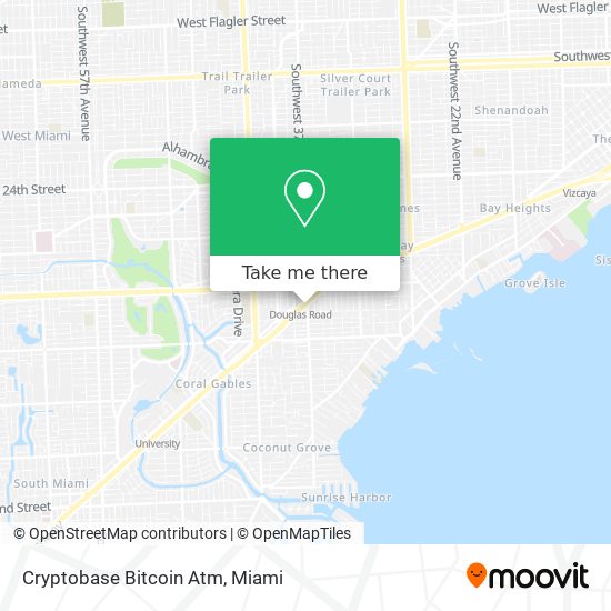 Mapa de Cryptobase Bitcoin Atm