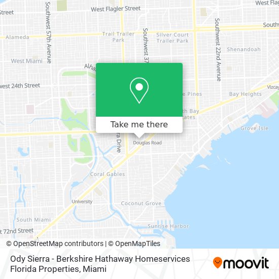 Mapa de Ody Sierra - Berkshire Hathaway Homeservices Florida Properties