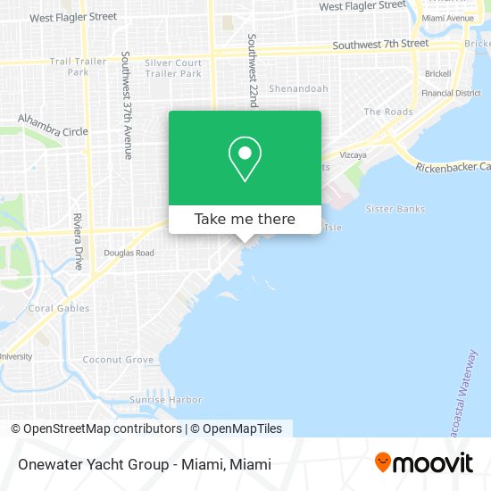 Onewater Yacht Group - Miami map